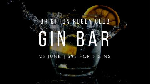 Brigthon Rugby Social Gin bar 25 June