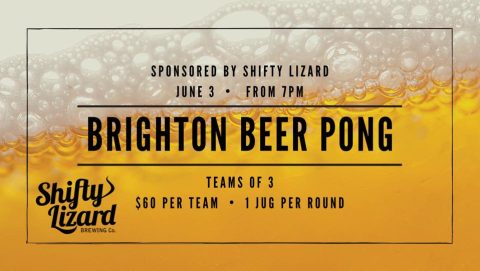 Brighton Beer Pong with Shifty Lizard