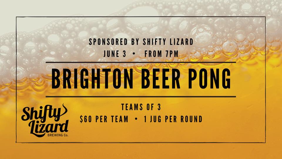 Brighton Beer Pong with Shifty Lizard